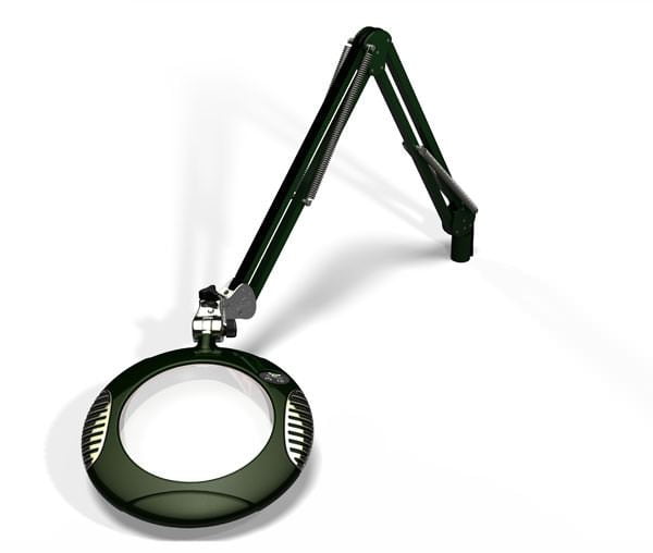 Green-Lite™ - 7.5" Round LED Magnifier - Racing Green