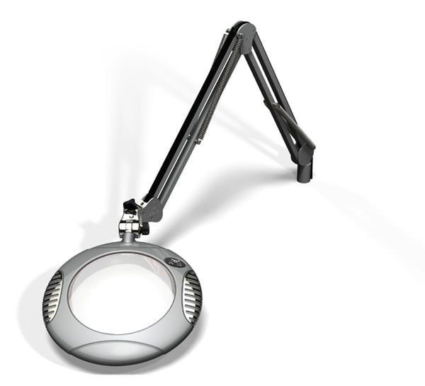 Green-Lite™ - 7.5" Round LED Magnifier - Silver