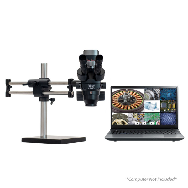 ProZoom® 6.5 Trinocular Microscope with Ball Bearing Base - TKDPZT - computer not included