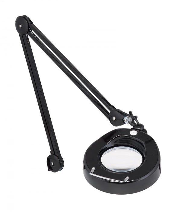 Prolite® Economy Fluorescent Magnifier - 45" Reach - Table Edge Clamp - Black