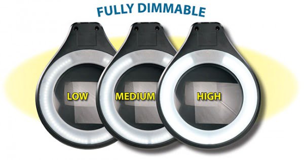 LED Settings for Accu-Lite™ 5" Round LED Magnifier