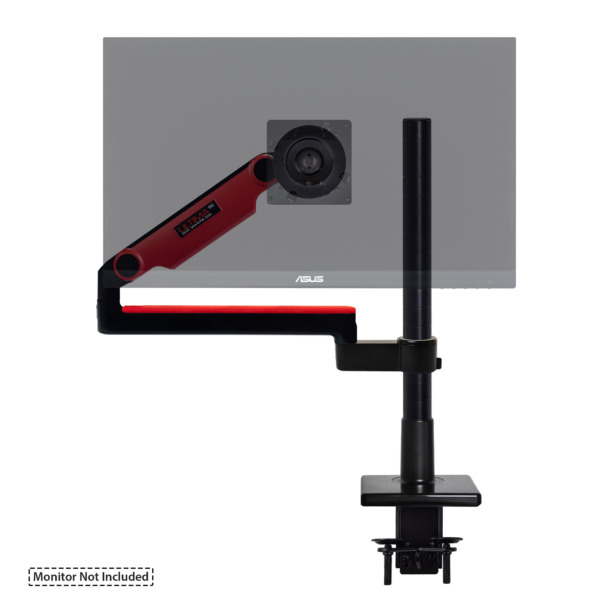 Limited Edition Scalable Monitor System (SMS) with Single Red Support Arm - Monitor Not Included