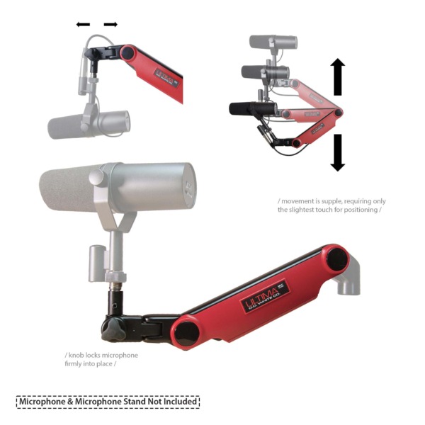 Microphone Movements Explained For Red ULP microphone boom arm
